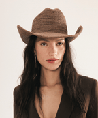 Ames Packable Raffia Cowboy Hat
