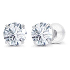 1 CTW Lab-Grown Diamond Stud Earrings — E/VS, 14K Gold