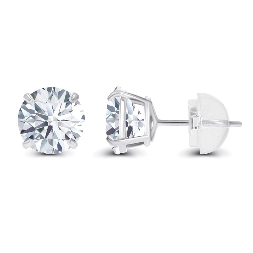 2 CTW Lab-Grown Diamond Stud Earrings — 14K Gold