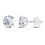 1 CTW Lab-Grown Diamond Stud Earrings — E/VS, 14K Gold