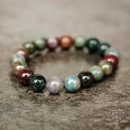 Indian Agate Beaded Bracelet