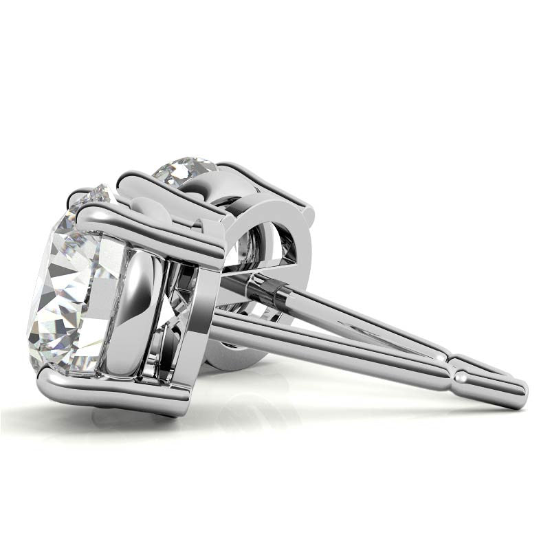 5 CTW Lab-Grown Diamond Stud Earrings — 14K Gold
