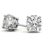 5 CTW Lab-Grown Diamond Stud Earrings — 14K Gold